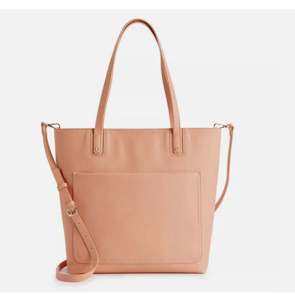 LC LAUREN CONRAD DUSTY PINK 'PRESLEY" TOTE